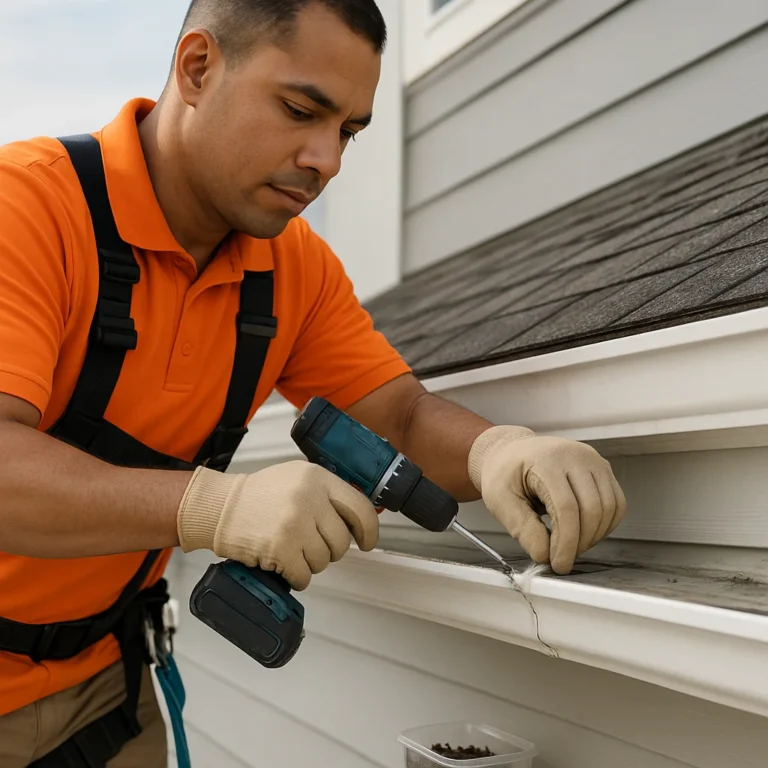 Storm Damage Gutter Repair